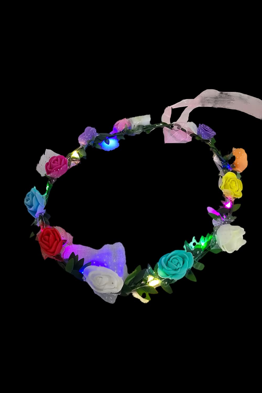 Wickedfun Light Up Flower Head Band
