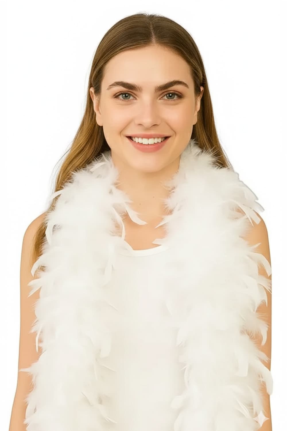 Wickedfun White Feather Boa 150cm