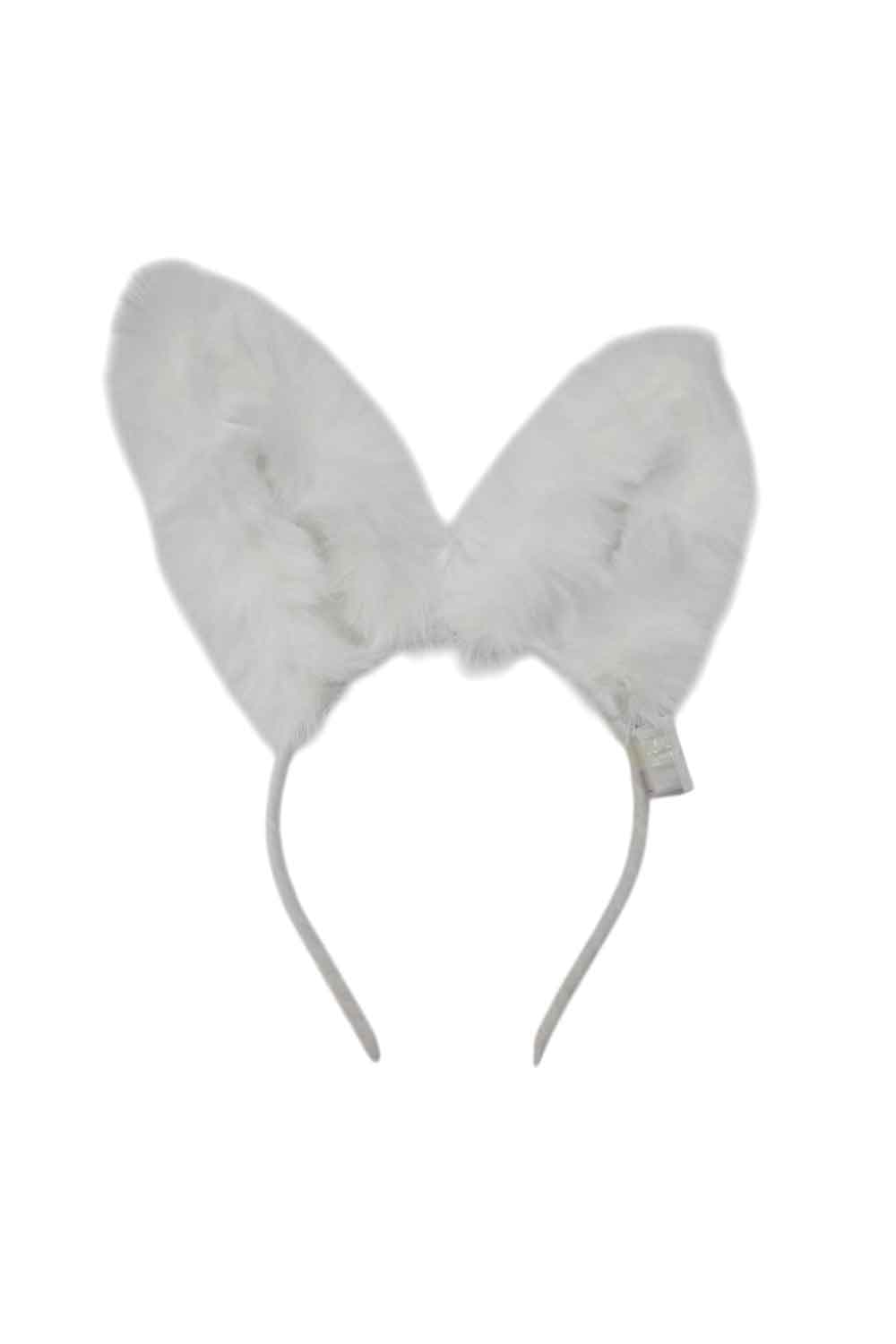 Wickedfun White Fur Light Up Bunny Ears