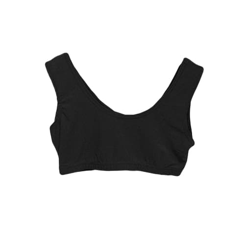 Crazy Chick Adult Sleeveless Black Crop top