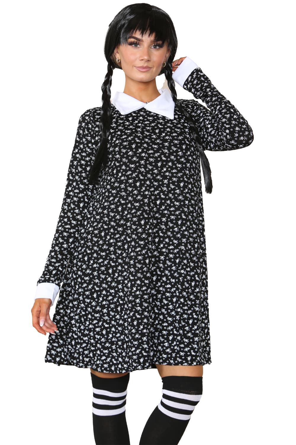 Wickedfun Gothic School Adult Pattern Swing Dress