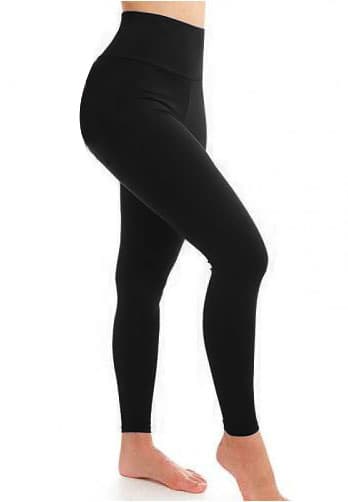 Crazy Chick Adult High Waist Black Cotton Leggings