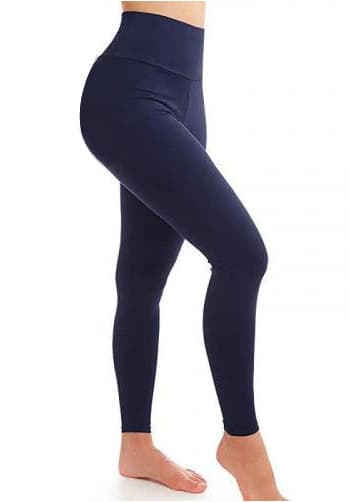 Crazy Chick Adult High Waist Navy Cotton Leggings