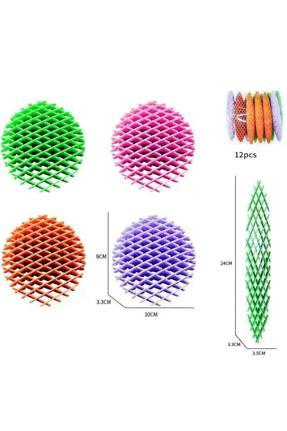 Wickedfun Assorted Fidget Worms & Sensory Slug Stress Toys