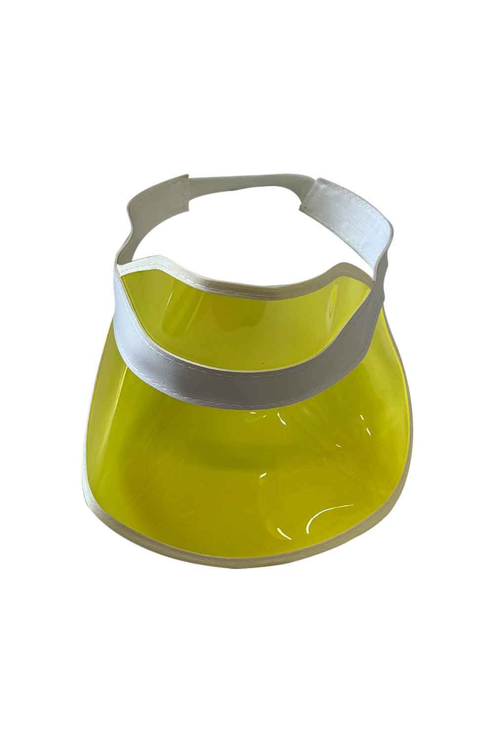 Wickedfun Yellow Poker Visor Hat